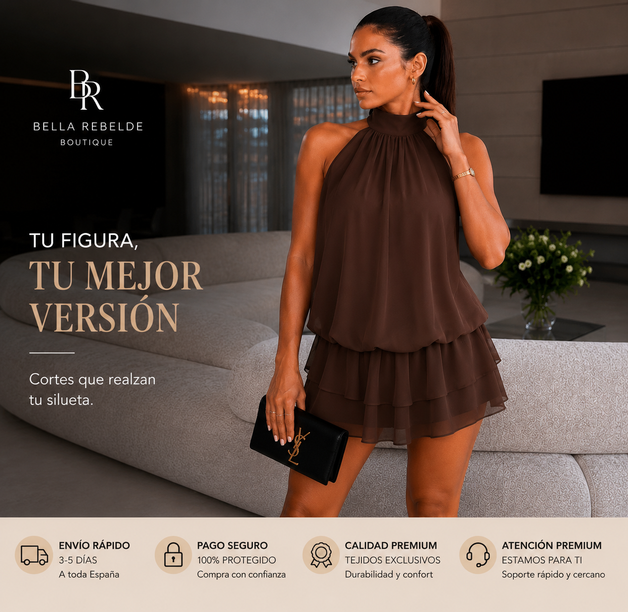 Vestido Halter Éclat