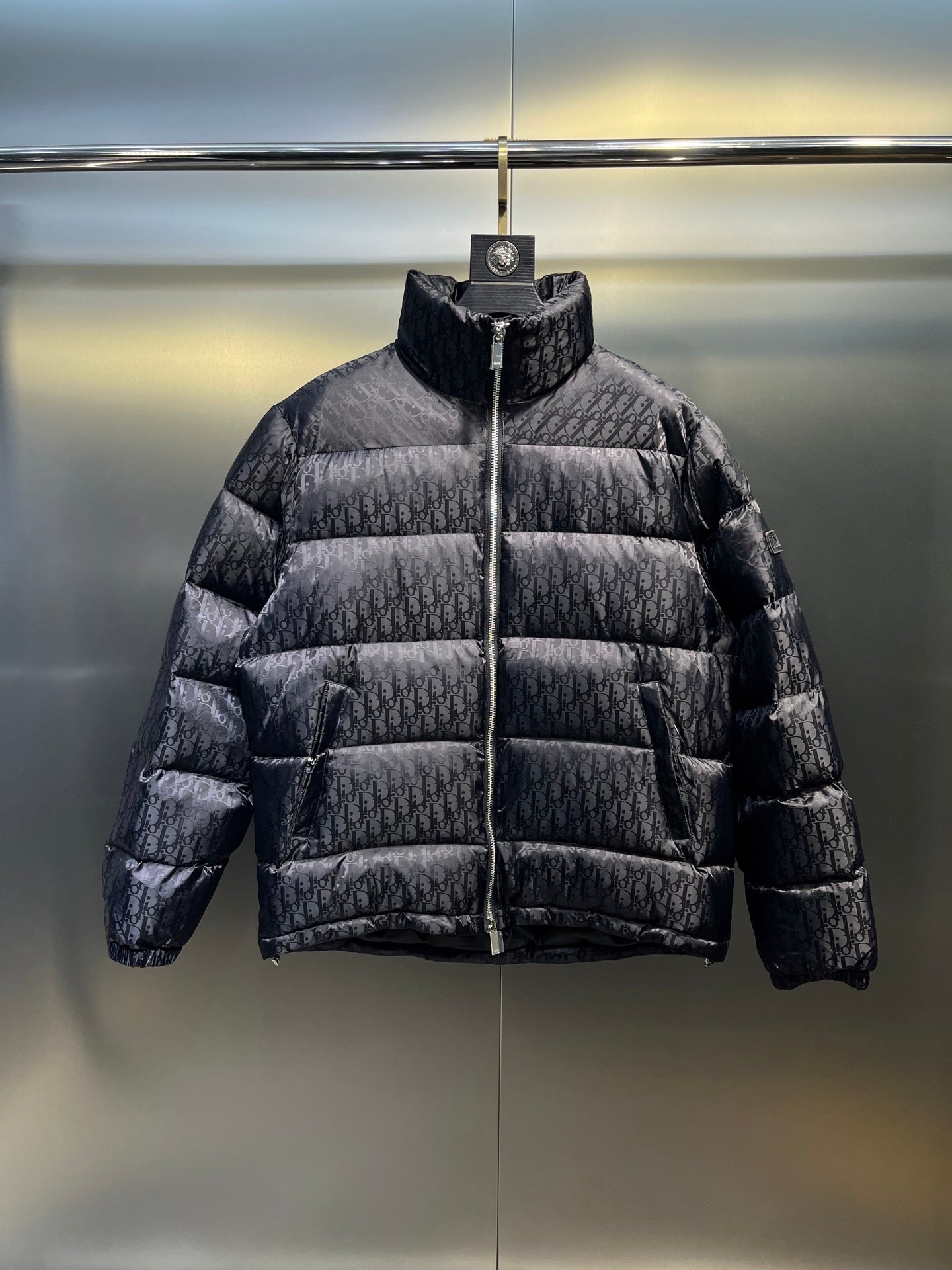 Obsidian Monogram Down Jacket – Winter Luxury