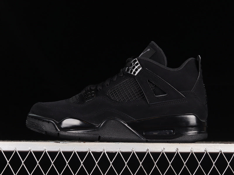 Air Jordan 4 “Black Cat” – Triple Black Premium Sneaker